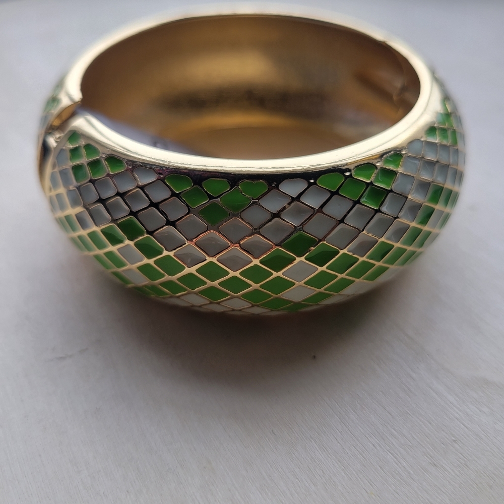 Green sequin bangle